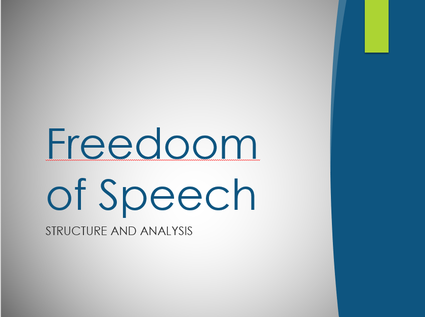 first amendment of the us constitution freedom of speech